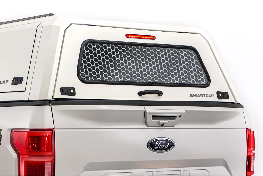 SA1015 – RSI N AMERIC Truck Cap Window Guard, For Use With EVOa/ EVOc/ EVOd SmartCap Mid Size Rear Window Security Me...